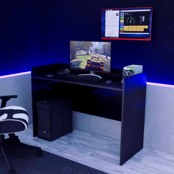 Escritorio Gamer NR 08 120cm Movenda Negro